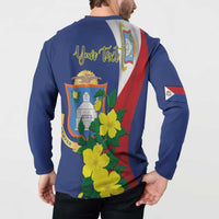 Personalized Sint Maarten Flag Day Button Sweatshirt 40th Anniversary Semper Progrediens