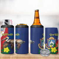 Personalized Sint Maarten Flag Day 4 in 1 Can Cooler Tumbler 40th Anniversary Semper Progrediens