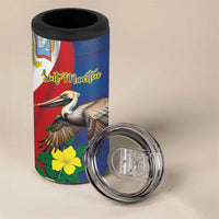 Personalized Sint Maarten Flag Day 4 in 1 Can Cooler Tumbler 40th Anniversary Semper Progrediens