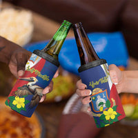 Personalized Sint Maarten Flag Day 4 in 1 Can Cooler Tumbler 40th Anniversary Semper Progrediens