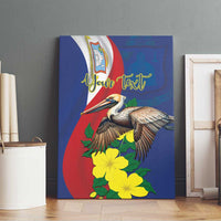 Personalized Sint Maarten Flag Day Canvas Wall Art 40th Anniversary Semper Progrediens