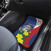 Personalized Sint Maarten Flag Day Car Mats 40th Anniversary Semper Progrediens
