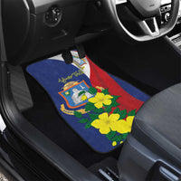 Personalized Sint Maarten Flag Day Car Mats 40th Anniversary Semper Progrediens