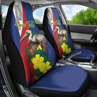 Personalized Sint Maarten Flag Day Car Seat Cover 40th Anniversary Semper Progrediens