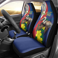 Personalized Sint Maarten Flag Day Car Seat Cover 40th Anniversary Semper Progrediens