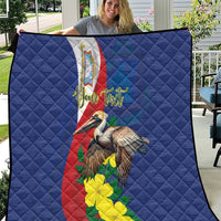 Personalized Sint Maarten Flag Day Quilt 40th Anniversary Semper Progrediens