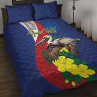 Personalized Sint Maarten Flag Day Quilt Bed Set 40th Anniversary Semper Progrediens