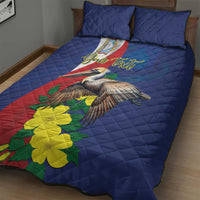 Personalized Sint Maarten Flag Day Quilt Bed Set 40th Anniversary Semper Progrediens