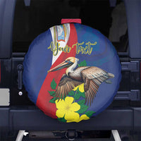 Personalized Sint Maarten Flag Day Spare Tire Cover 40th Anniversary Semper Progrediens