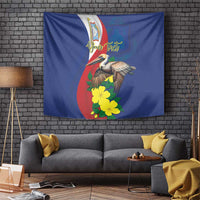 Personalized Sint Maarten Flag Day Tapestry 40th Anniversary Semper Progrediens
