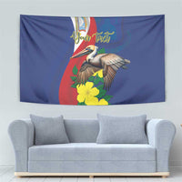 Personalized Sint Maarten Flag Day Tapestry 40th Anniversary Semper Progrediens