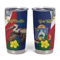 Personalized Sint Maarten Flag Day Tumbler Cup 40th Anniversary Semper Progrediens