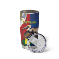 Personalized Sint Maarten Flag Day Tumbler Cup 40th Anniversary Semper Progrediens