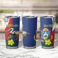 Personalized Sint Maarten Flag Day Tumbler Cup 40th Anniversary Semper Progrediens