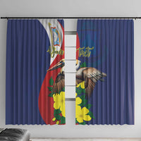 Personalized Sint Maarten Flag Day Window Curtain 40th Anniversary Semper Progrediens