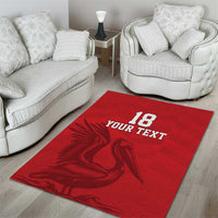 Custom Sint Maarten Football Red Version Area Rug Go Champion