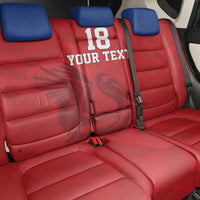 Custom Sint Maarten Football Red Version Back Car Seat Cover Go Champion