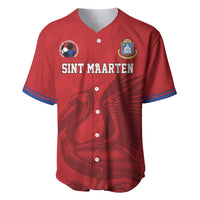 Custom Sint Maarten Football Red Version Baseball Jersey Go Champion