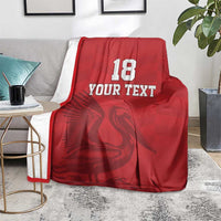 Custom Sint Maarten Football Red Version Blanket Go Champion