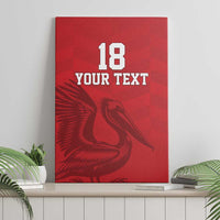 Custom Sint Maarten Football Red Version Canvas Wall Art Go Champion