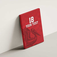 Custom Sint Maarten Football Red Version Canvas Wall Art Go Champion