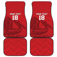 Custom Sint Maarten Football Red Version Car Mats Go Champion