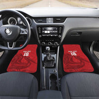 Custom Sint Maarten Football Red Version Car Mats Go Champion