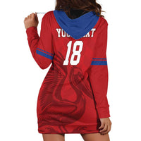 Custom Sint Maarten Football Red Version Hoodie Dress Go Champion