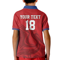 Custom Sint Maarten Football Red Version Kid Polo Shirt Go Champion