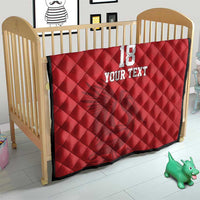 Custom Sint Maarten Football Red Version Quilt Go Champion