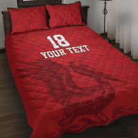 Custom Sint Maarten Football Red Version Quilt Bed Set Go Champion