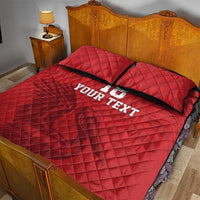 Custom Sint Maarten Football Red Version Quilt Bed Set Go Champion