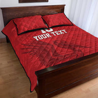 Custom Sint Maarten Football Red Version Quilt Bed Set Go Champion