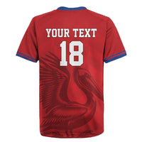 Custom Sint Maarten Football Red Version Rugby Jersey Go Champion