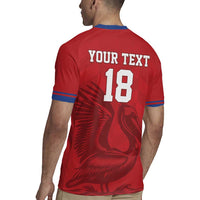 Custom Sint Maarten Football Red Version Rugby Jersey Go Champion