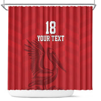 Custom Sint Maarten Football Red Version Shower Curtain Go Champion