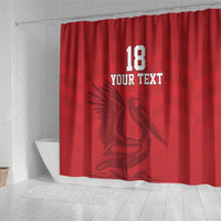Custom Sint Maarten Football Red Version Shower Curtain Go Champion