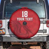 Custom Sint Maarten Football Red Version Spare Tire Cover Go Champion