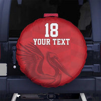 Custom Sint Maarten Football Red Version Spare Tire Cover Go Champion