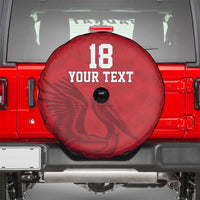 Custom Sint Maarten Football Red Version Spare Tire Cover Go Champion