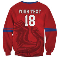 Custom Sint Maarten Football Red Version Sweatshirt Go Champion