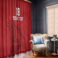 Custom Sint Maarten Football Red Version Window Curtain Go Champion