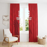 Custom Sint Maarten Football Red Version Window Curtain Go Champion