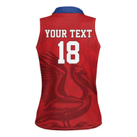 Custom Sint Maarten Football Red Version Women Sleeveless Polo Shirt Go Champion