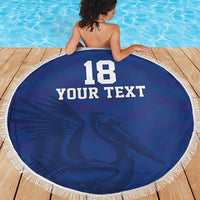 Custom Sint Maarten Football Blue Version Beach Blanket Go Champion