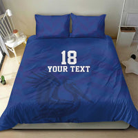 Custom Sint Maarten Football Blue Version Bedding Set Go Champion