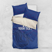Custom Sint Maarten Football Blue Version Bedding Set Go Champion