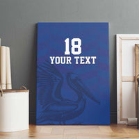 Custom Sint Maarten Football Blue Version Canvas Wall Art Go Champion