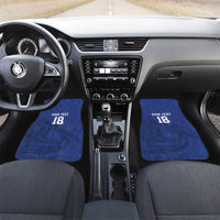 Custom Sint Maarten Football Blue Version Car Mats Go Champion