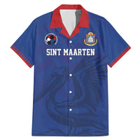 Custom Sint Maarten Football Blue Version Family Matching Mermaid Dress and Hawaiian Shirt Go Champion